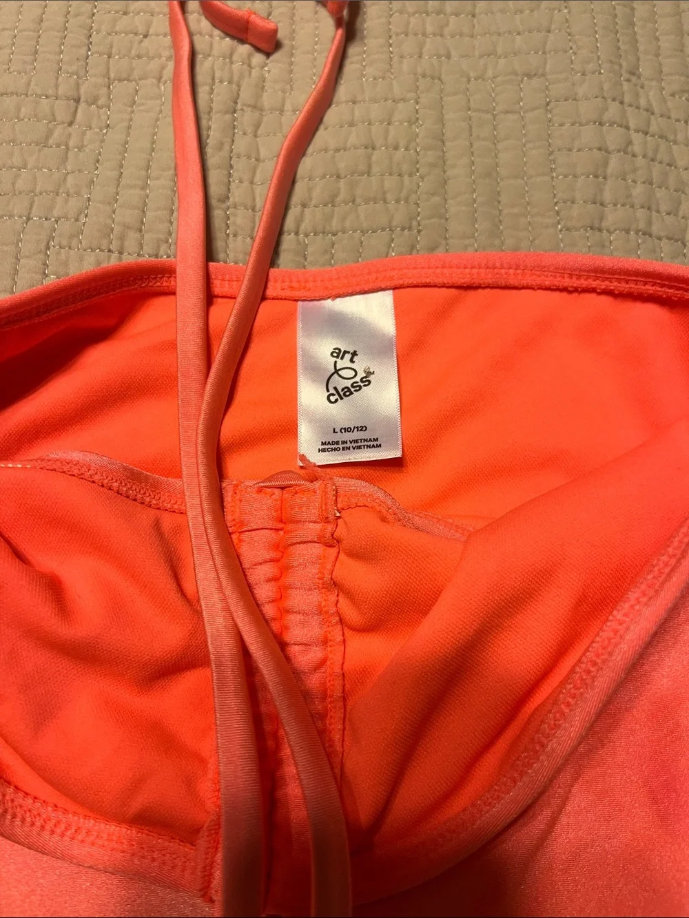 art class Coral Halter Girls' One-Piece Swimsuit